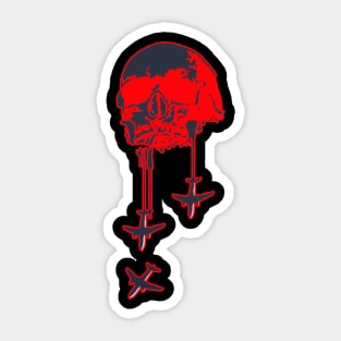 Crashing Planes Sticker